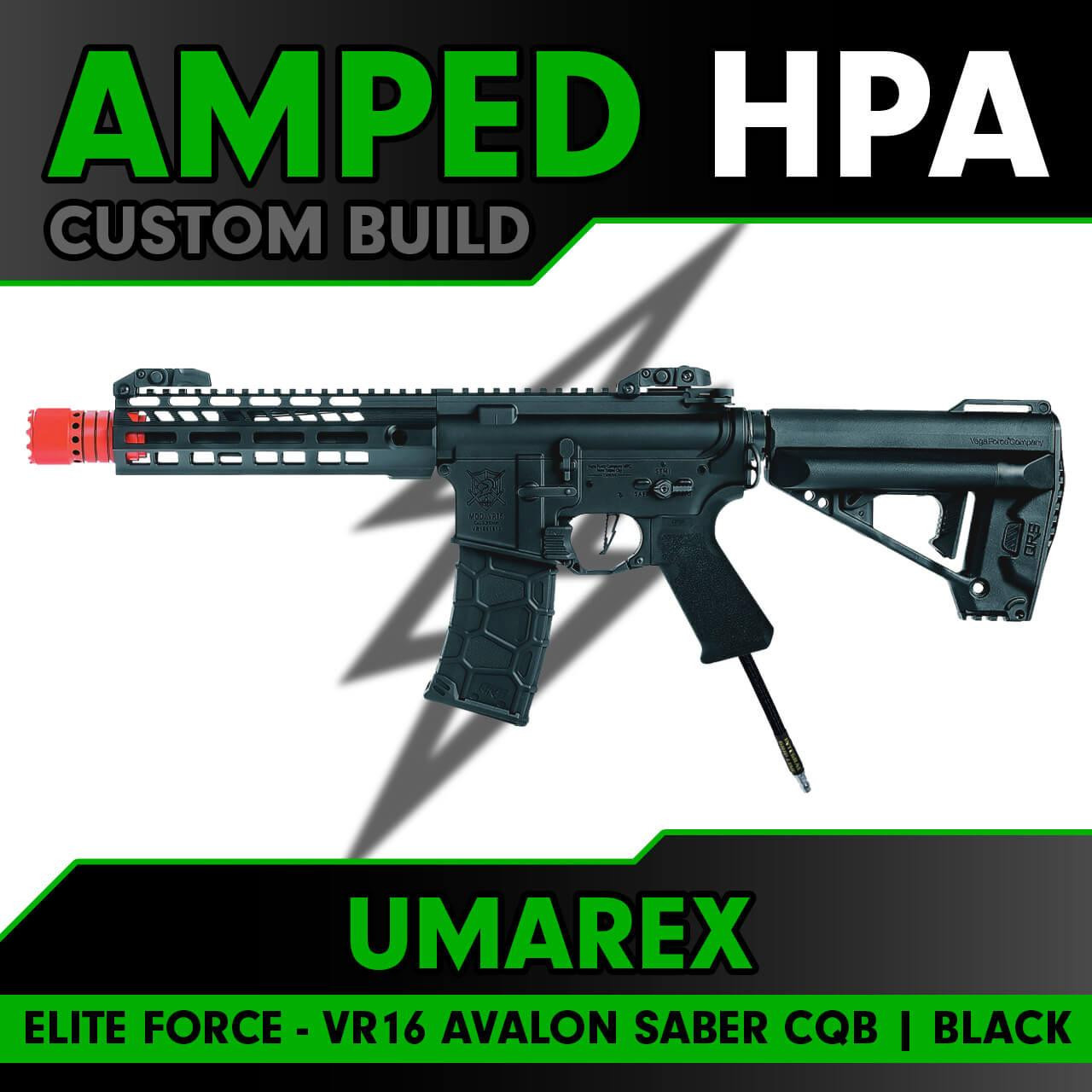 Amped Custom HPA Black VR16 Avalon GEN2 Series Saber CQB