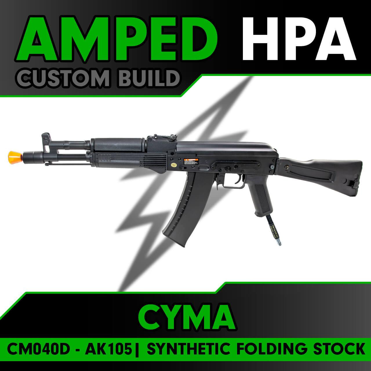 Amped Custom HPA CYMA CM040D AK74 AK105 Stamped Metal Airsoft Rifle