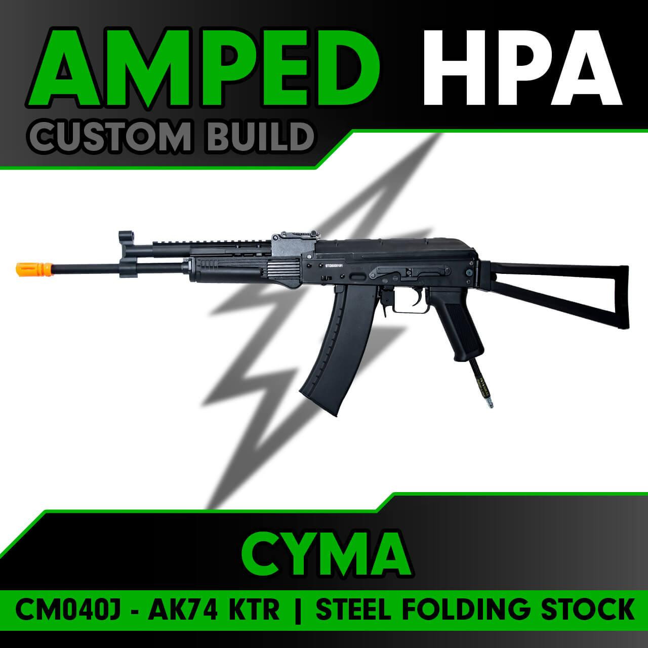 Amped Custom HPA CYMA CM040J AK74 KTR Stamped Metal Airsoft Rifle