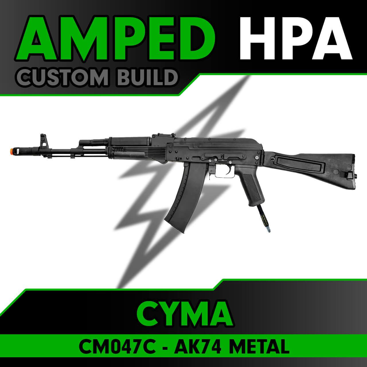 Amped Custom HPA CYMA CM047C AK74 Metal Airsoft Rifle