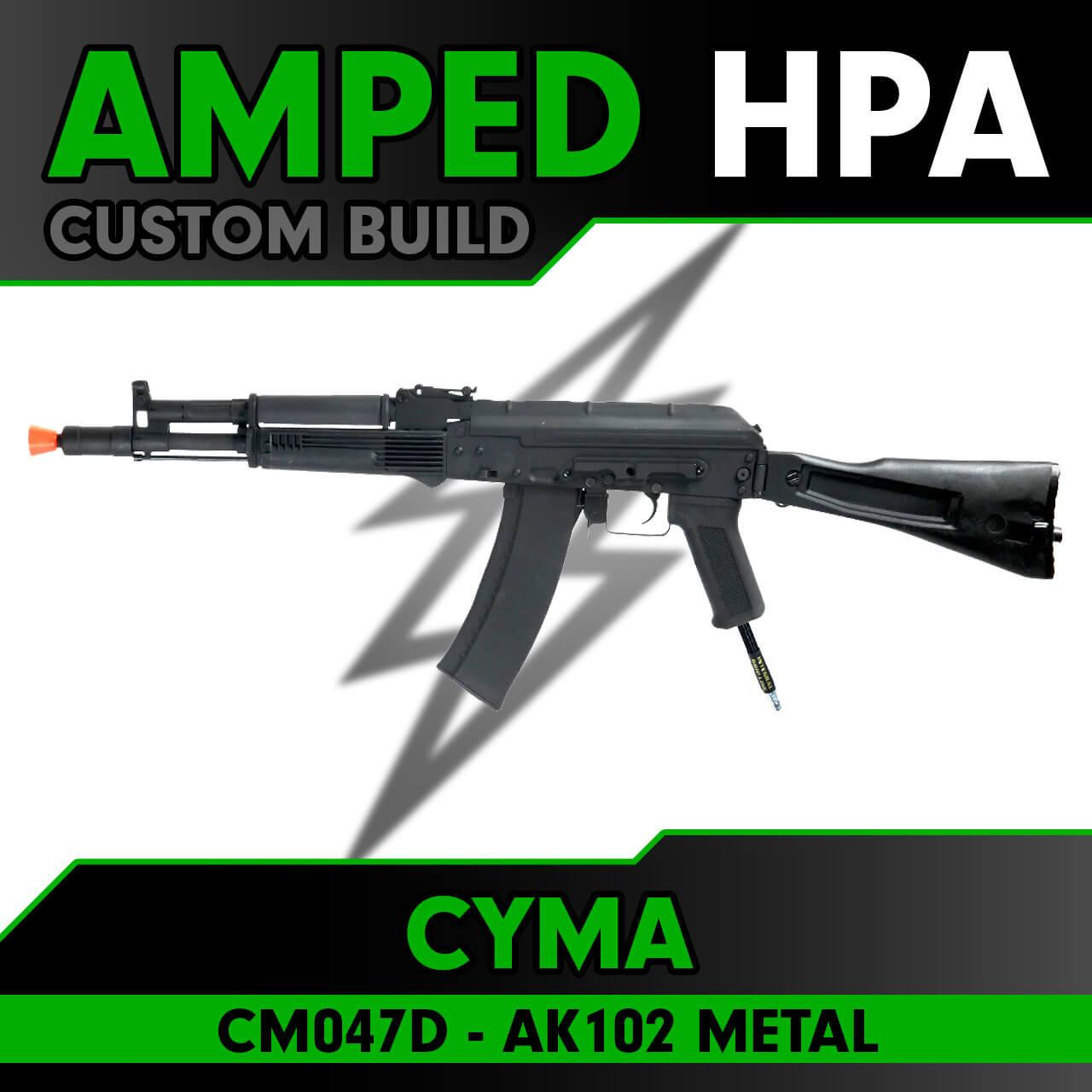 Amped Custom HPA CYMA CM047D AK102 Metal Airsoft Rifle