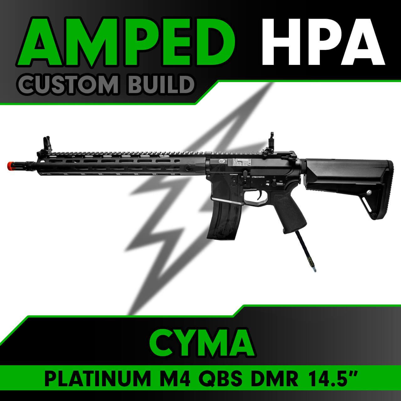 Amped Custom HPA CYMA Platinum M4 QBS Rifle 14.5″ MLOK
