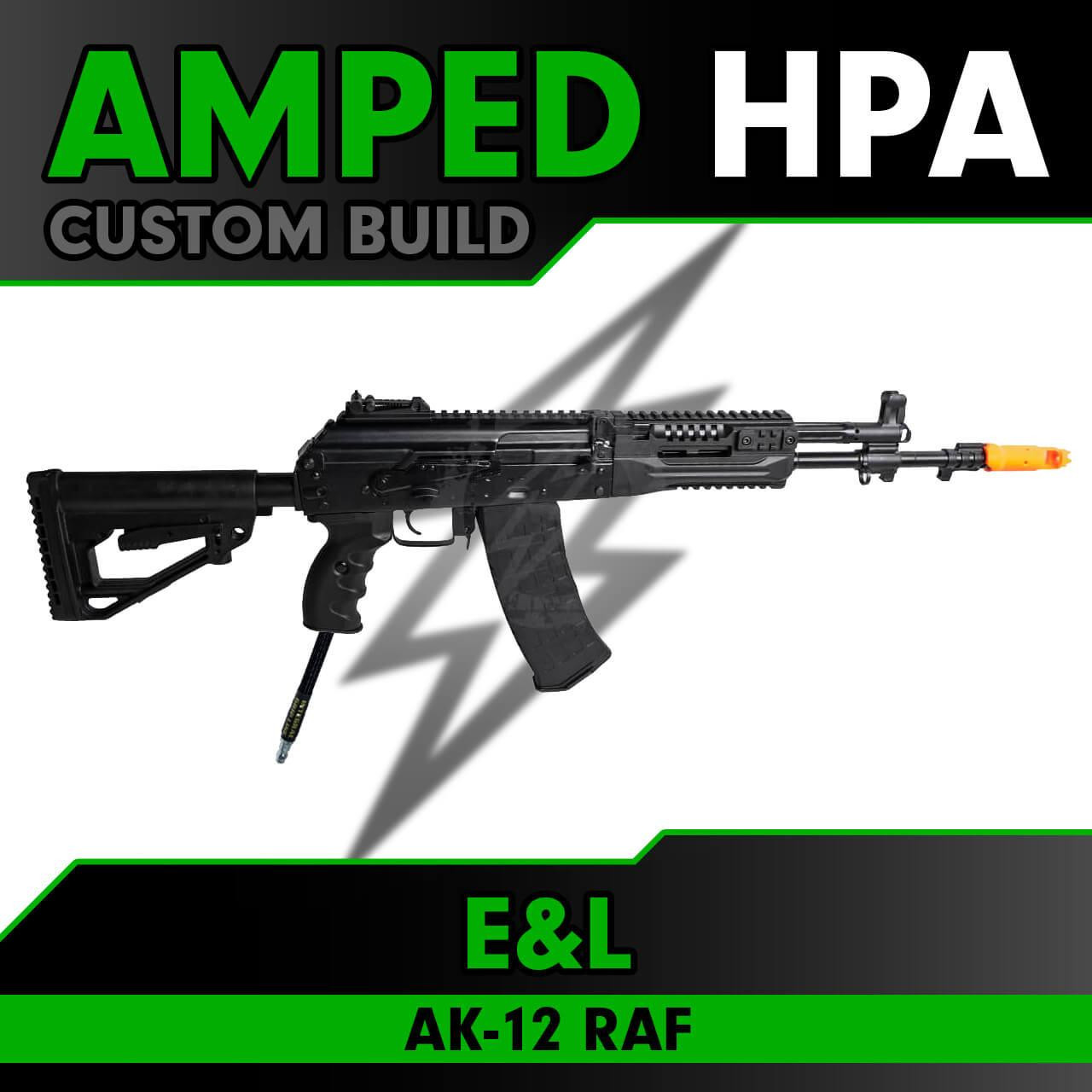 Amped Custom HPA E&L Airsoft New Essential Version AK-12 RAF with Folding Stock