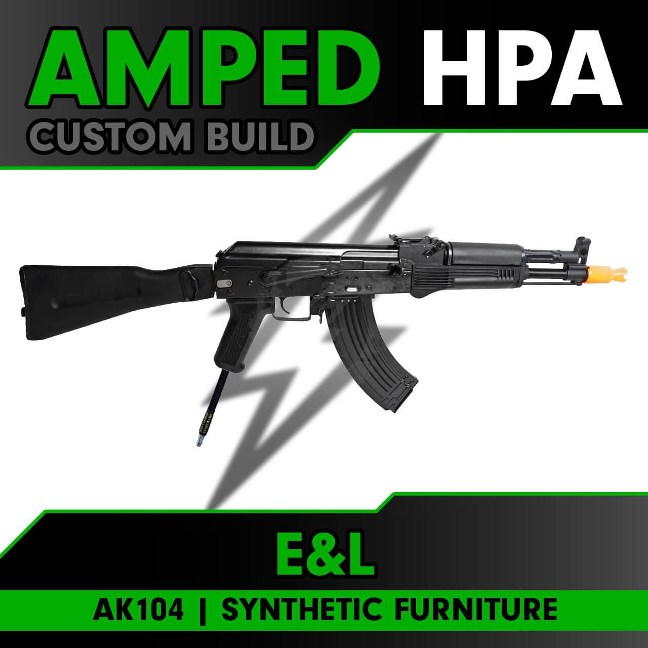 Amped Custom HPA E&L Airsoft New Essential Version AK104 Compact Folding AK74 Mag Style