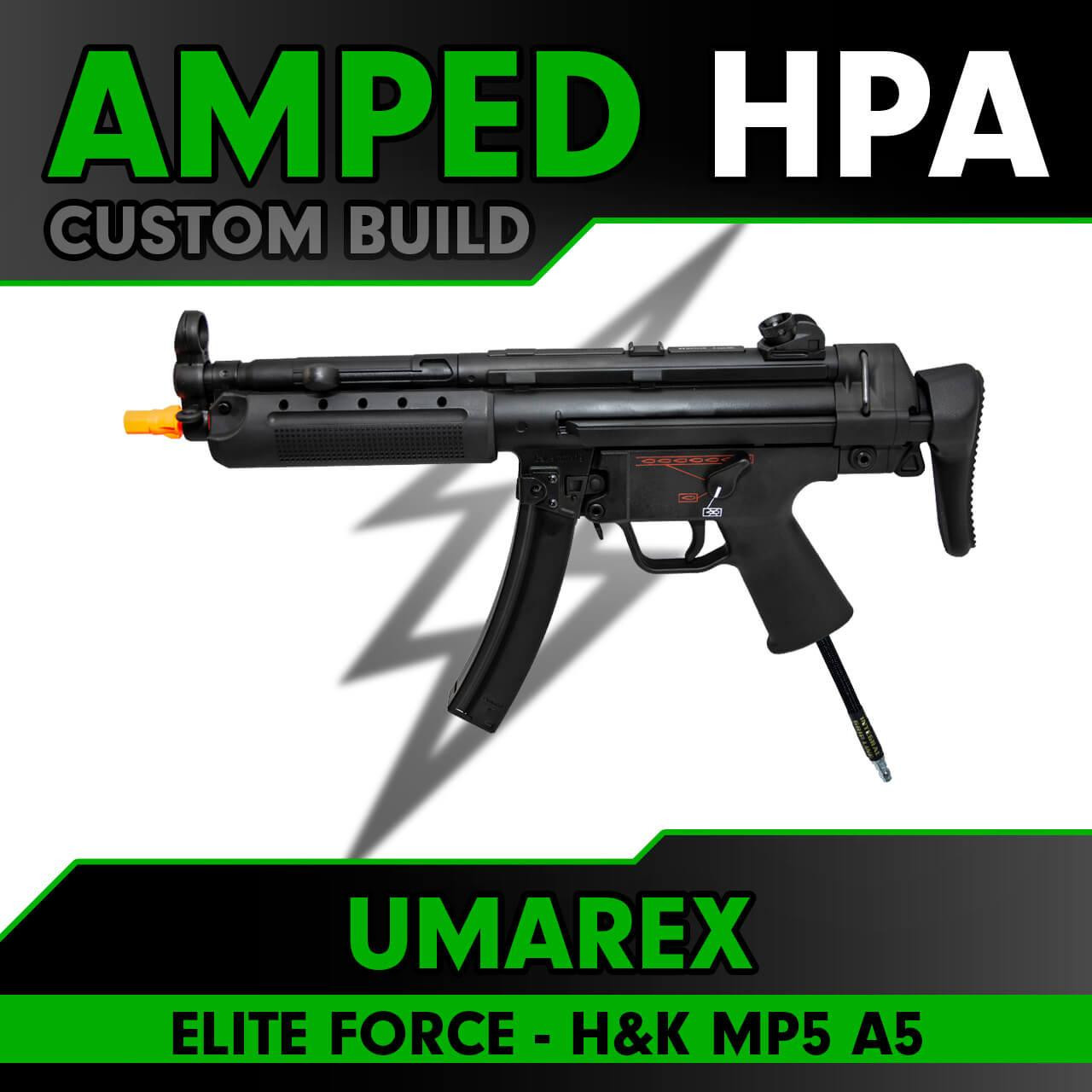 Amped Custom HPA Elite Force H&K MP5 A5 Airsoft Rifle | Black