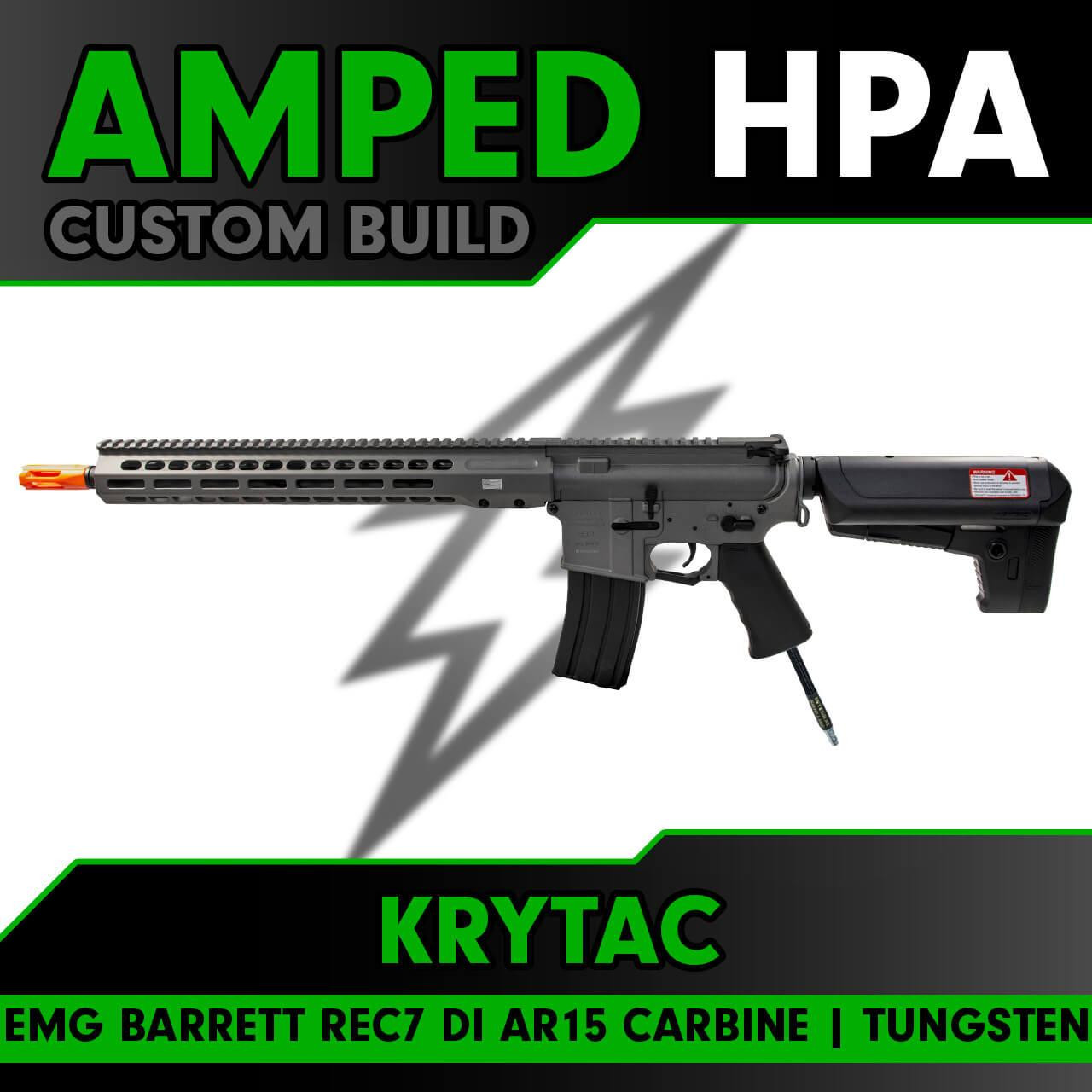 Amped Custom HPA EMG Krytac BARRETT REC7 DI AR15 Carbine | Tungsten
