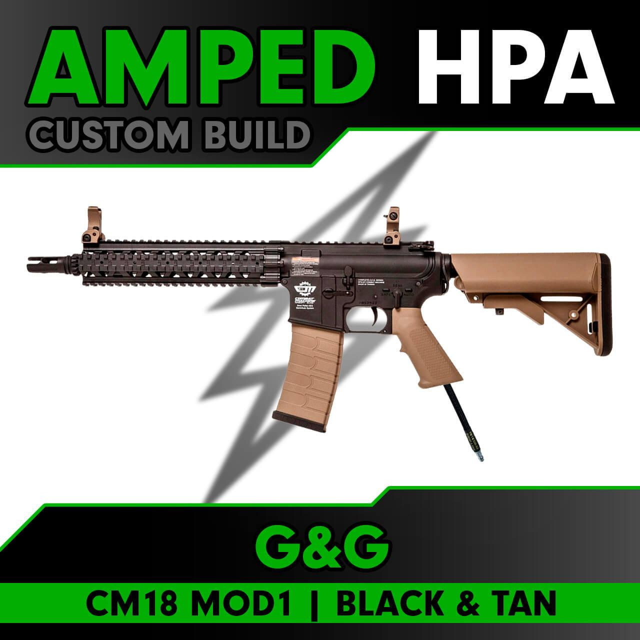 Amped Custom HPA Rifle – G&G Combat Machine CM18 MOD1