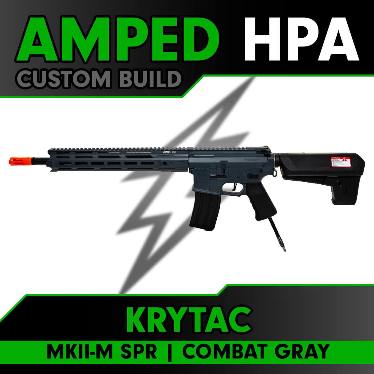 Amped Custom HPA Rifle Krytac MKII-M SPR Combat Grey