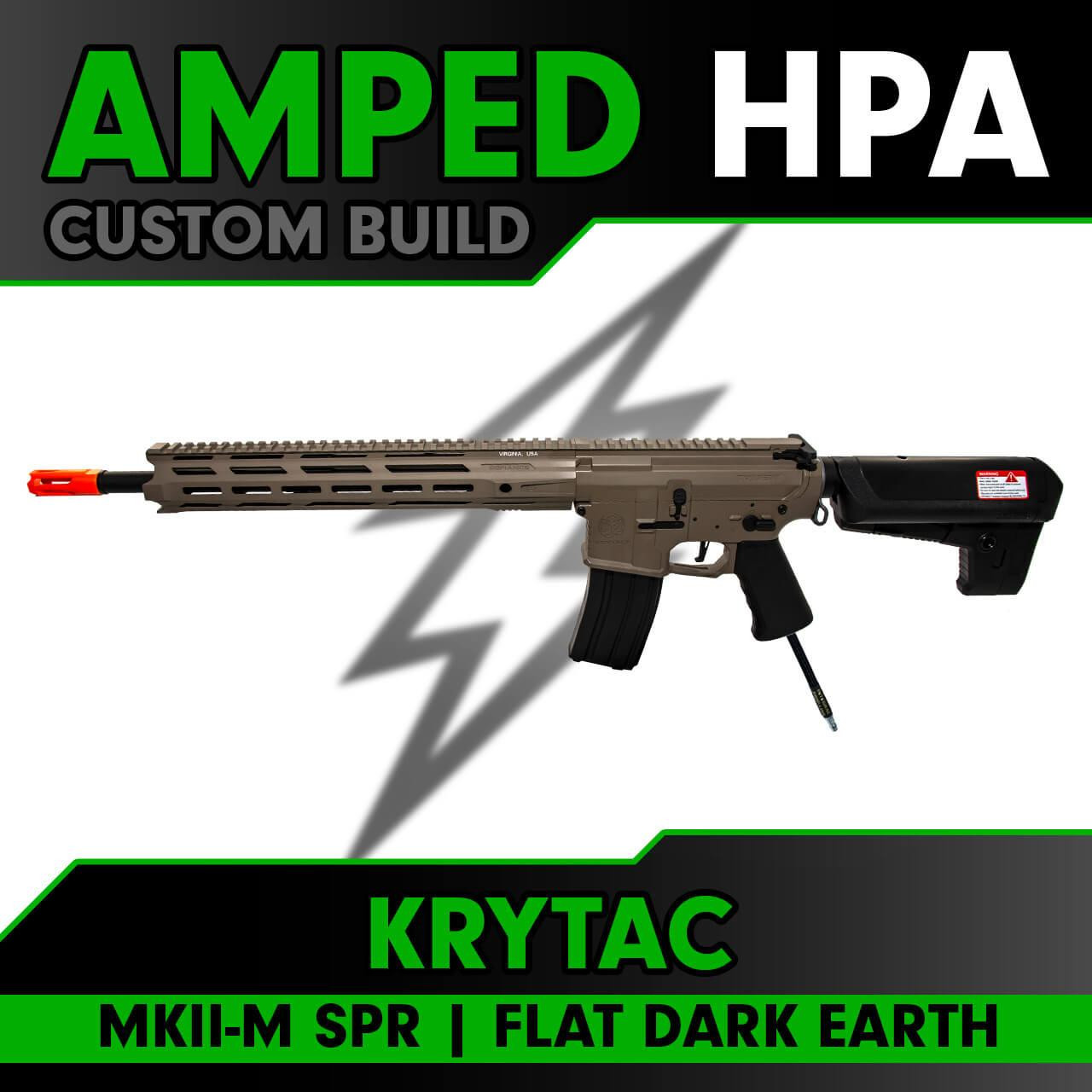 Amped Custom HPA Rifle Krytac MKII-M SPR Flat Dark Earth