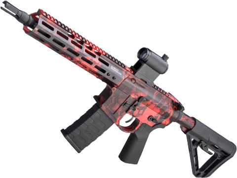 EMG x Noveske Gen 4 Airsoft AEG Training Rifle w/ eSilverEdge SDU2.0 Gearbox (Color: Kryptek Obskura Red / Shorty / 400FPS / Gun Only)