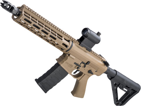 EMG x Falkor Phantom AR-15 w/ eSilverEdge Gearbox M4 Airsoft AEG (Color: Tan / RS-3 Stock – 400FPS)