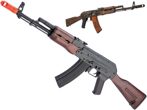 APS AK-74 Electric Blowback Airsoft AEG Rifle w/ Real Wood Furniture