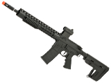 APS ASR115 2.0 eSilverEdge Full Metal 12.5″ M4 AR15 Airsoft AEG Rifle (Color: Black / RS1 Stock)