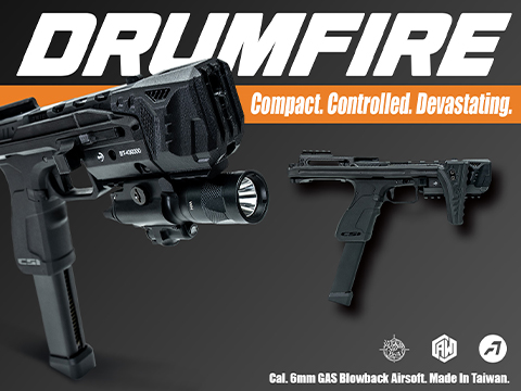 Acetech Drumfire Select-Fire Gas Blowback Airsoft Pistol
