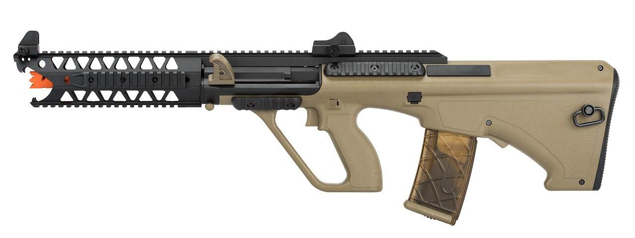 Army Armament Polymer AUG 9 Raptor AEG Airsoft Rifle, Tan