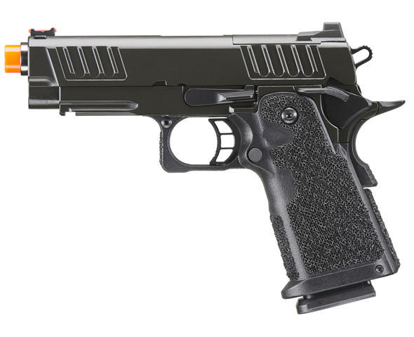 Army Armament R612 C2 Hi-Capa 4.3 Gas Blowback Airsoft Pistol, Black