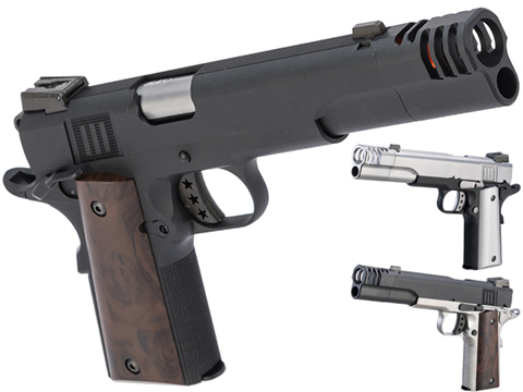 AW Custom NE31 “Hitman” Series 1911 Gas Blowback Pistol w/ Muzzle Compensator