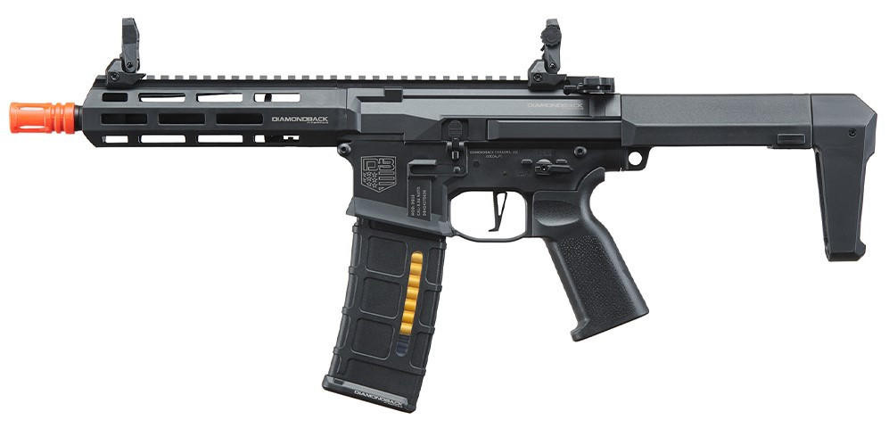Bo Manufacturer Diamondback Licensed DB15 AP306 7″ Airsoft AEG Rifle, Black