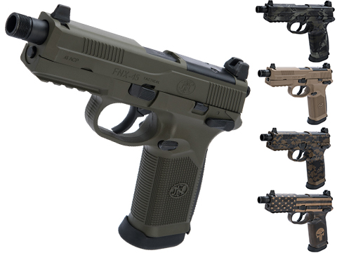 Cybergun FN FNX-45 Tactical Airsoft Gas Blowback Pistol w/ Custom Cerakote