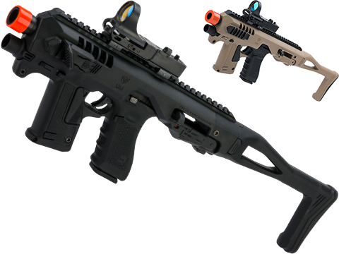 CAA Airsoft Micro Roni Pistol Carbine Conversion Kit with Elite Force GLOCK 17 Airsoft GBB Pistol