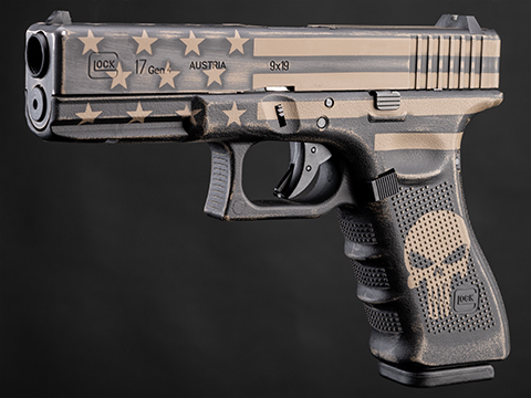 EMG x Elite Force x GLOCK 17 Gen.4 Gas Blowback Airsoft Pistol w/ Custom Cerakote (Model: Stars and Stripes)