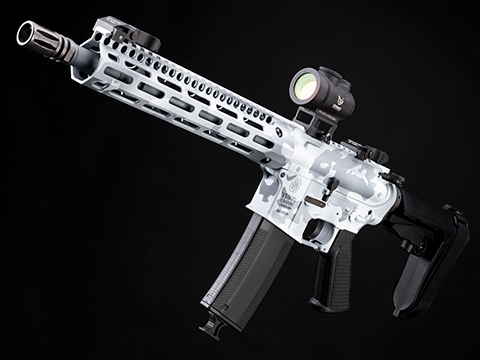 EMG x Troy Industries SOCC M4 Carbine M-LOK AEG Rifle w/ Custom Cerakote (Model: 10.5″ RIS / Alpine Camo)