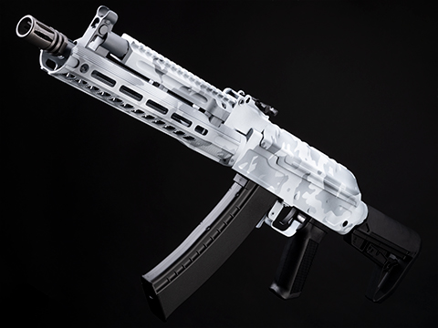 EMG Helios x Sharps Bros. x SLR Rifleworks MB47 SOLO Airsoft AEG w/ Custom Cerakote (Color: Alpine Camo / 9″ Handguard)