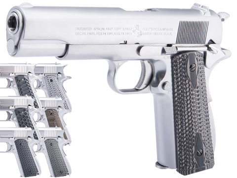 Evike.com x Colt Custom Built 1911A1 Gas Blowback Airsoft Pistol w/ Angel Custom CNC G10 Grip