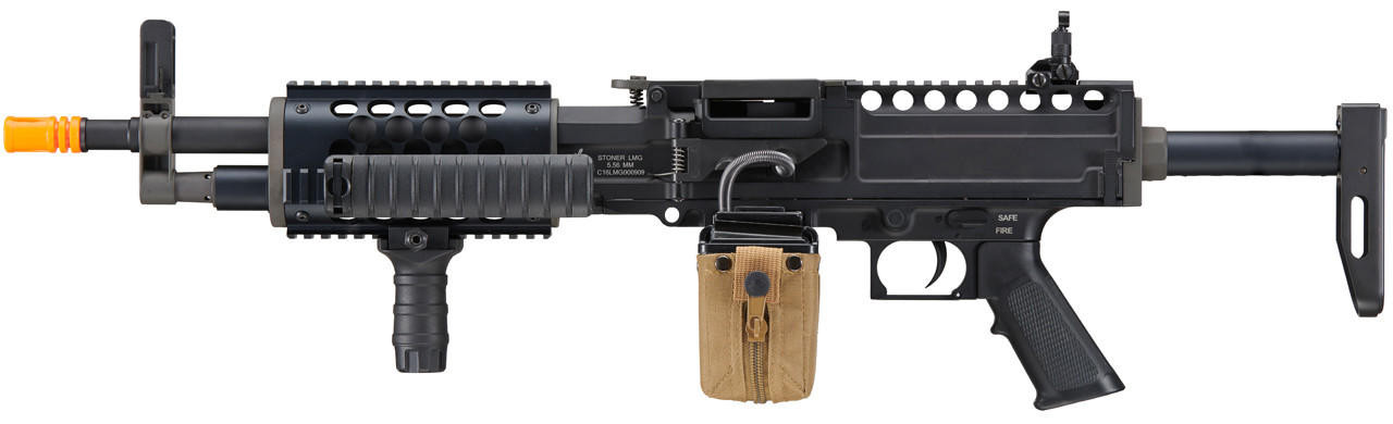 Classic Army Classic Edition Stoner AEG Airsoft LMG Rifle, Black