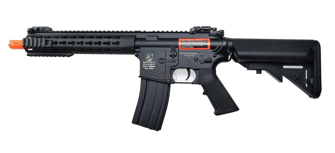 COLT M4A1 Full Metal 10 Keymod Airsoft AEG, Black