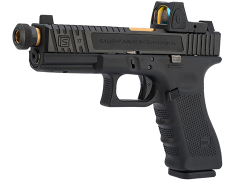 Elite Force x GLOCK 17 Gen. 4 Gas Blowback Airsoft Pistol w/ EMG SAI “Tier 2” Modification & Red Dot Pistol Sight