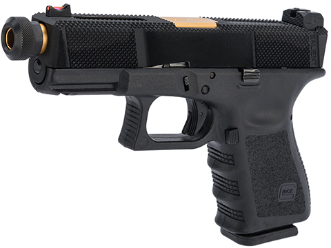 Elite Force x GLOCK 19 Gen.3 w/ EMG Salient Arms International Tier One Utility Slide (Type: Green Gas)