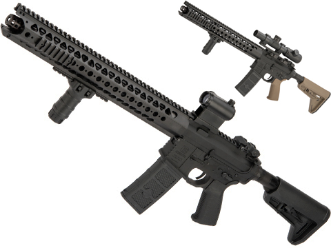 EMG x SAI Original Configuration GRY AR-15 AEG Training Rifle w/ LVOA Rail