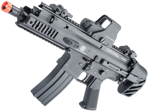 Cybergun x FN SCAR® Advanced SC Compact Airsoft AEG w/ QD Spring – CYMA (Color: Black)