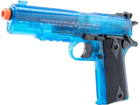 SoftAir x Colt Tactical Full Size 1911 Airsoft Spring Pistol (Color: Clear Blue)