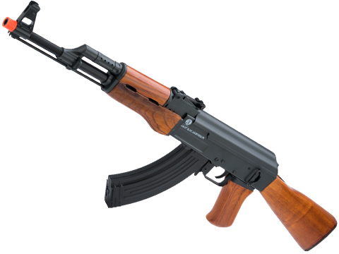 Cybergun x Kalashnikov AK-47 Airsoft AEG Rifle w/ Electric Blowback and Real Wood – CYMA