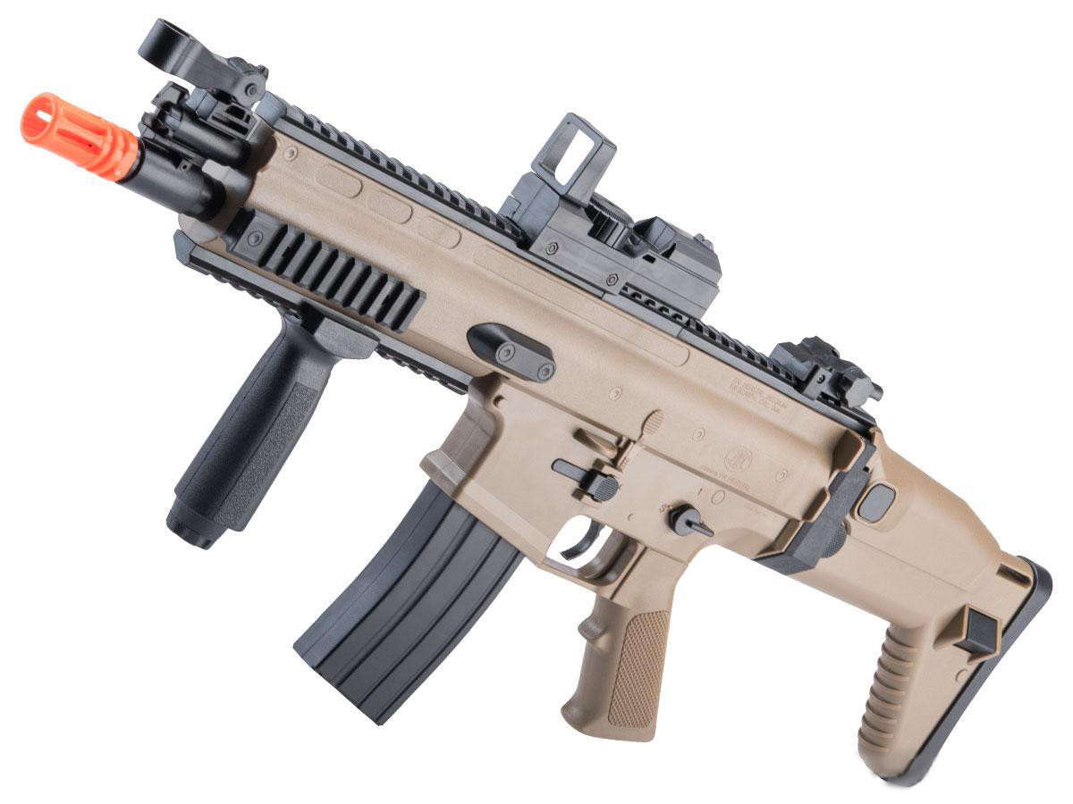 Cybergun FN Herstal Licensed SCAR-L Full Size Entry Level Airsoft AEG, Tan/Black