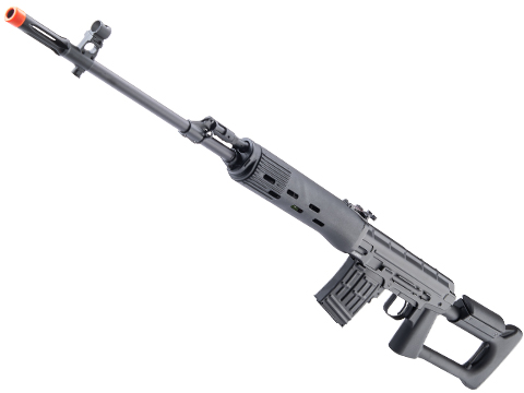 CYMA Aluminum Receiver SVD-S Airsoft AEG High Power Sniper Rifle w/ Fixed Stock