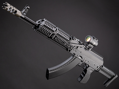 CYMA Platinum Tactical AKM Airsoft AEG Rifle w/ Z Style CNC Picatinny Handguard & Kestrel V3 ETU (Color: Black)