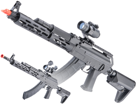 6mmProShop AK Spetsnaz Op. Airsoft AEG Rifle w/ Steel Receiver & M-LOK Handguard by CYMA