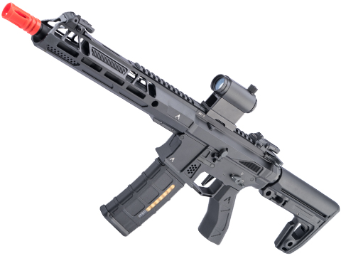 Double Eagle x Aeroknox AX-15 AR-15 Airsoft AEG Rifle w/ Kestrel V2 ETU (Color: Black / 10.5″ RIS)