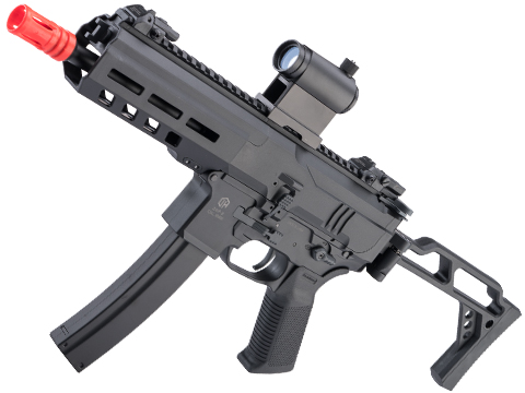 Matrix x Double Eagle DMP-9 Airsoft AEG SMG w/ M-LOK Handguard and Falcon Gearbox (Model: 370 FPS / Black)