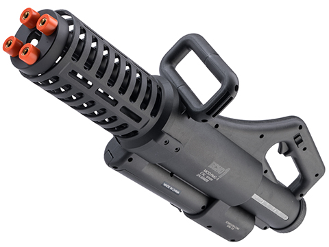 Echo1 x WellPro PMG-5 Mini Gatling Gun w/ 4 Rotating Barrels and Shroud (Color: Black)