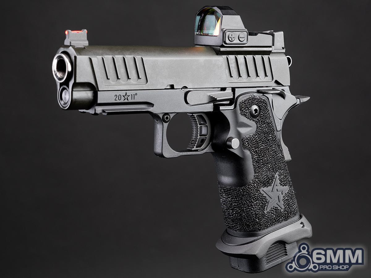 6mmProShop Staccato Licensed C2 Compact 2011 Gas Blowback T8 Airsoft Pistol (Color: Black / Green Gas / Gun Only)