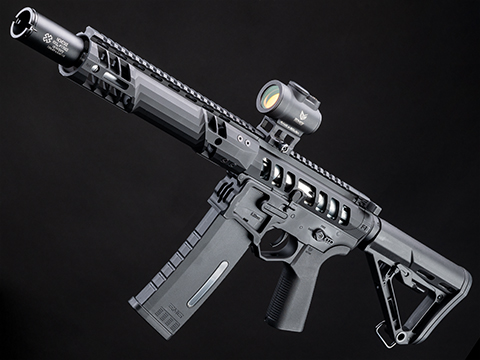 EMG x F1 UDR-15 Skeletonized AR-15 Airsoft AEG Rifle w/ GATE Aster ETU (Model: SBR / Black)