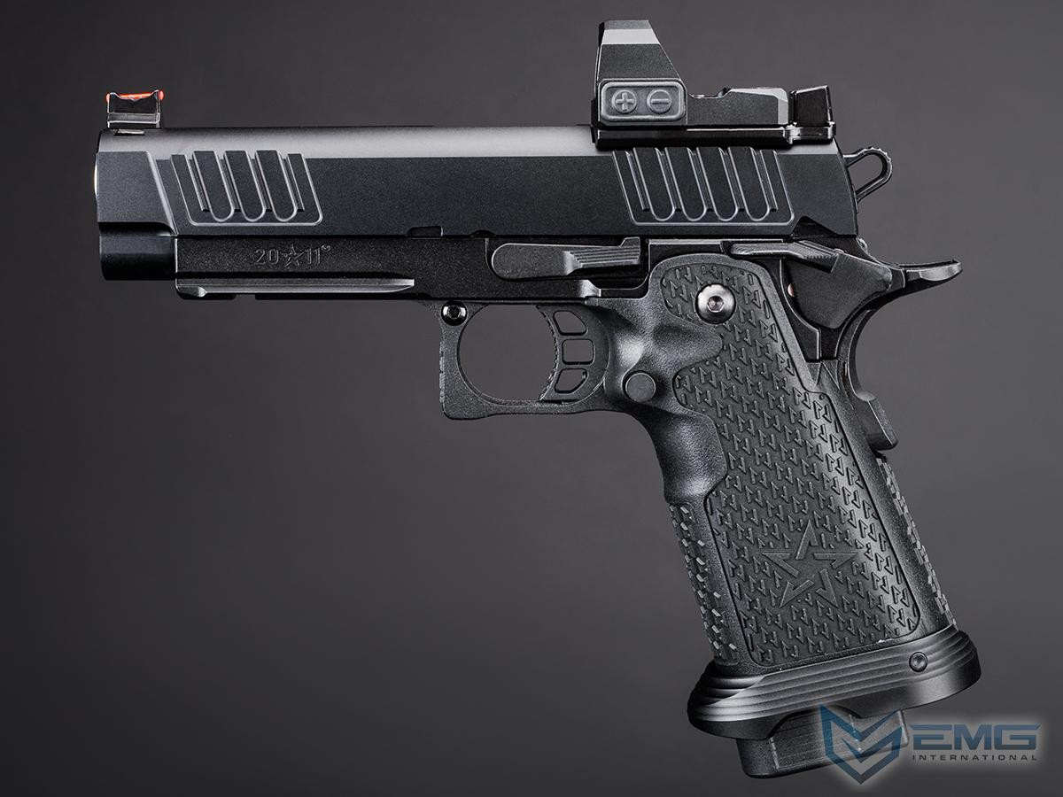EMG Helios Staccato Licensed P 2011 Gas Blowback Pistol with VIP Grip | CNC | Green Gas
