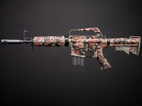 EMG x Colt Retro Models XM177E1 Commando Airsoft AEG Rifle w/ Custom Cerakote (Color: Retro Woodland)