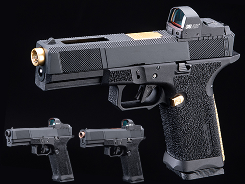 EMG x SAI BLU w/ EMG Tier One Utility RMR-Cut Slide GBB Airsoft Pistol
