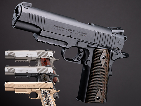 Cybergun x Colt 1911 Tactical CO2-Powered Airsoft Gas Blowback Pistol – KWC