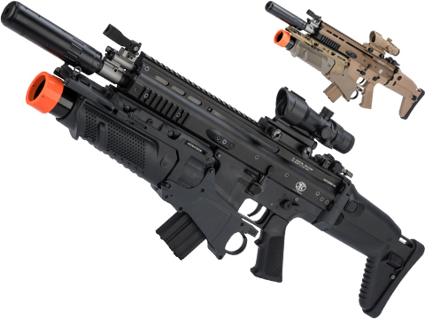WE-Tech x FN Custom-Built SCAR Gas Blowback Airsoft Rifle w/ EGLM Grenade Launcher